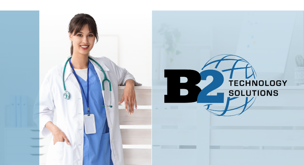 B2 Technology Solutions website design case study mockup