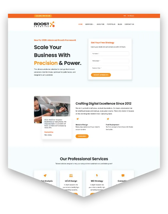 Preview of Starship website example