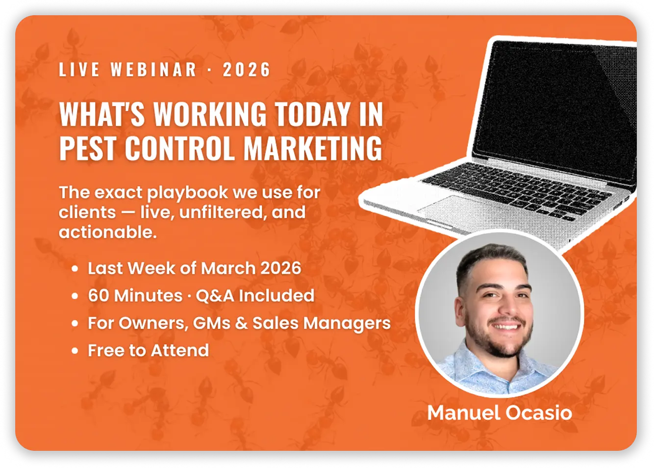 Webinar details and host